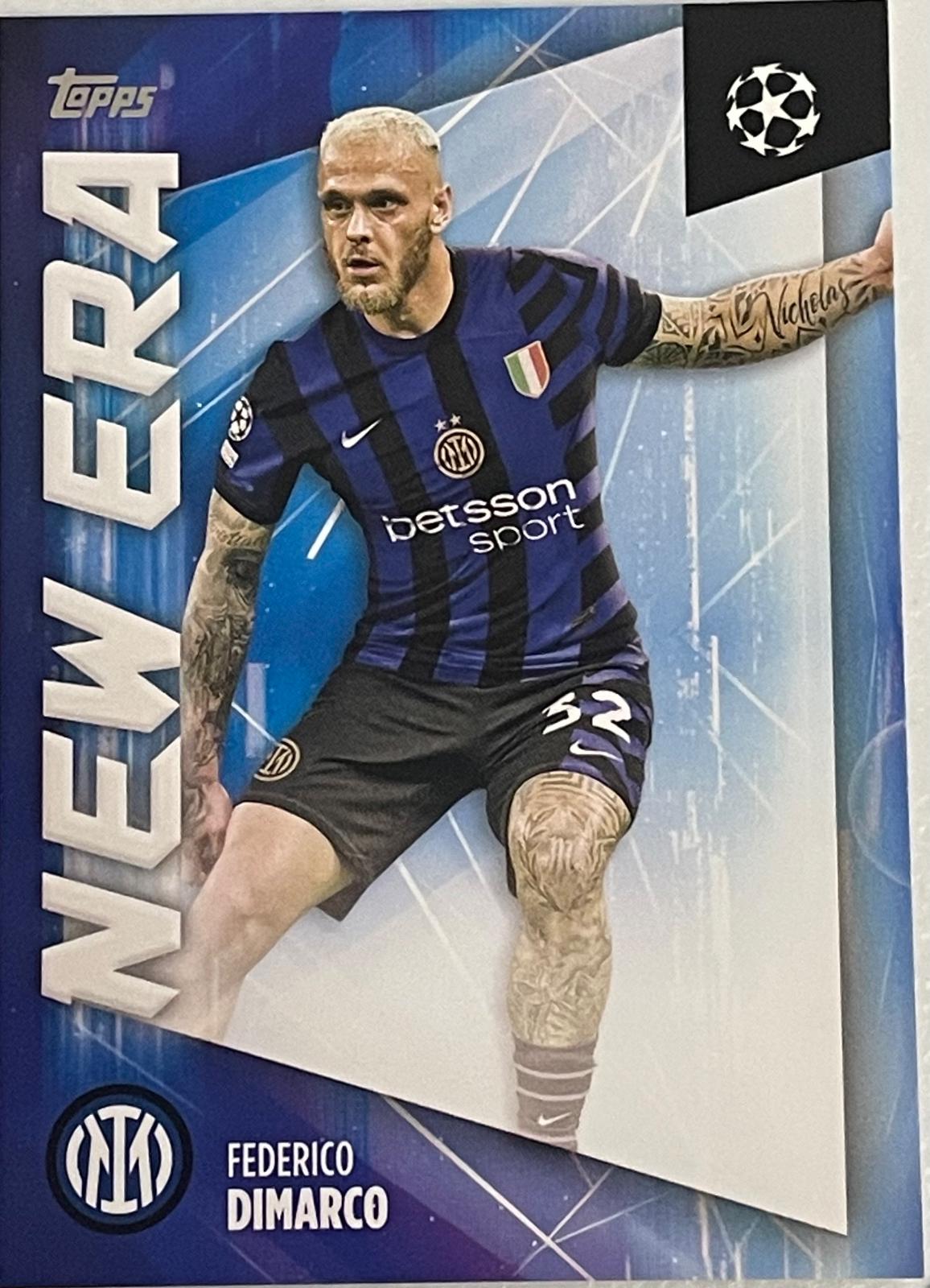 Federico Dimarco #NE-12 Soccer Cards 2024 Topps UEFA New Era
