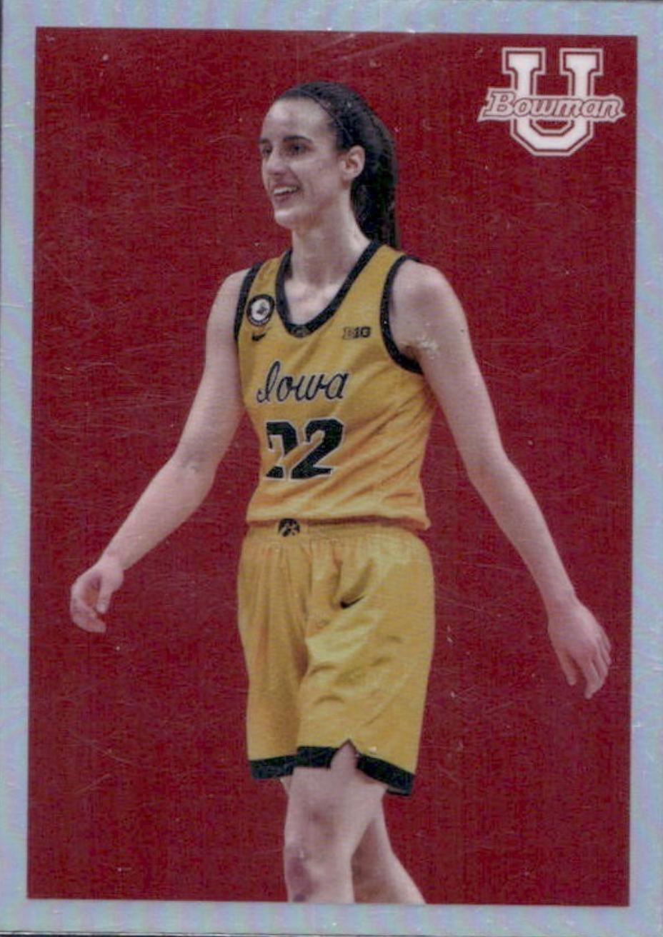 Caitlin Clark #09B-30 Basketball Cards 2022 Bowman Chrome University 2009