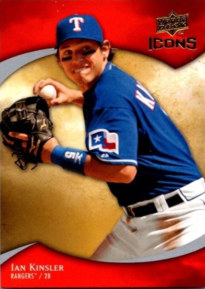 Ian Kinsler #44 Baseball Cards 2009 Upper Deck Icons