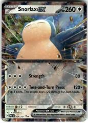 Photo Showing Holo | Snorlax ex Pokemon Prismatic Evolutions