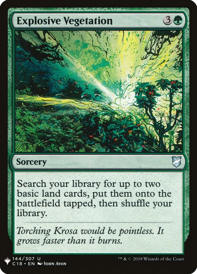 Explosive Vegetation #144 Magic The List Reprints