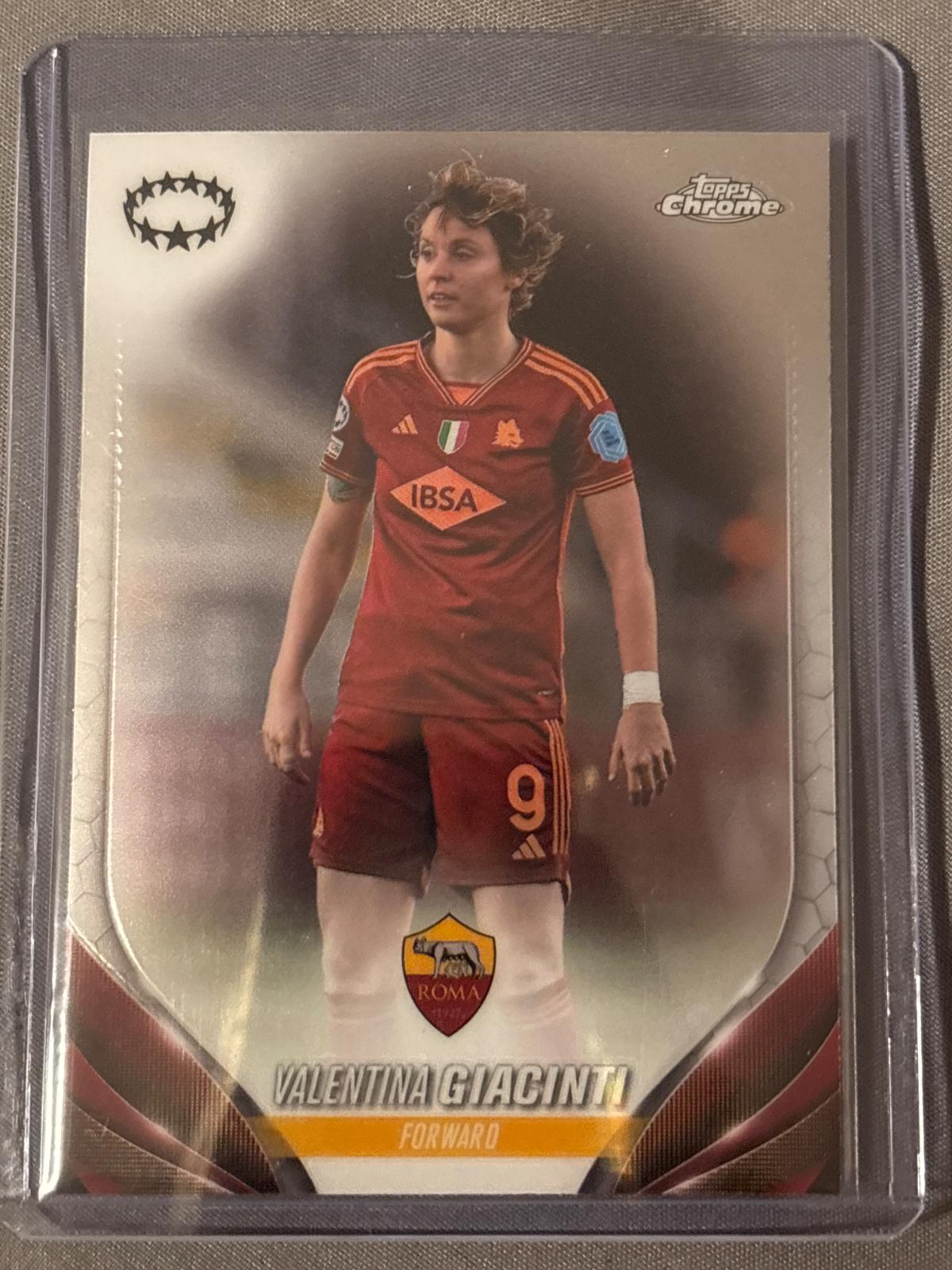 Valentina Giacinti #45 2023 Topps Chrome Uwcl Soccer