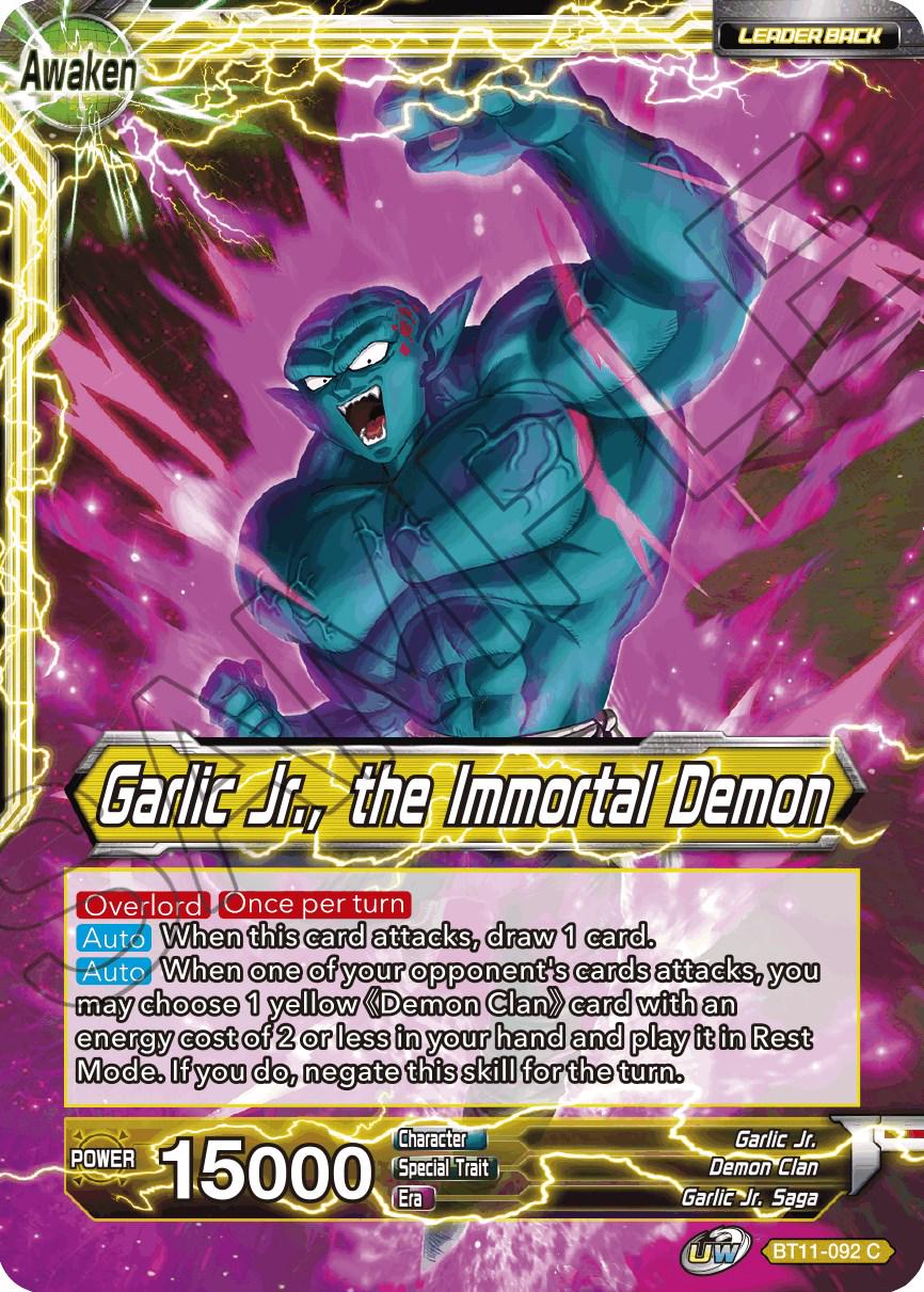 Garlic Jr. // Garlic Jr., the Immortal Demon BT11-092 Dragon Ball Super Vermilion Bloodline