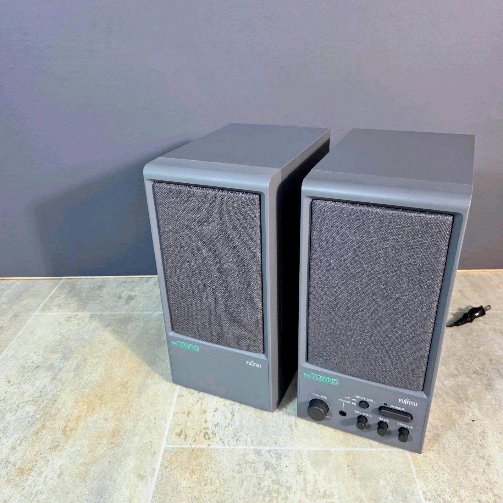 Fujitsu FM TOWNS パワースピーカー 180W Fujitsu FM Towns Powered Speaker Pair Prices FM Towns Marty