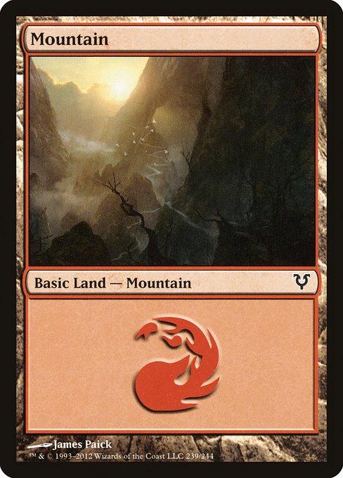 Mountain #239 Magic Avacyn Restored