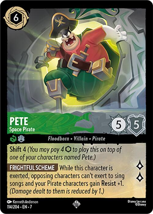 Pete - Space Pirate #114 Lorcana Archazia's Island