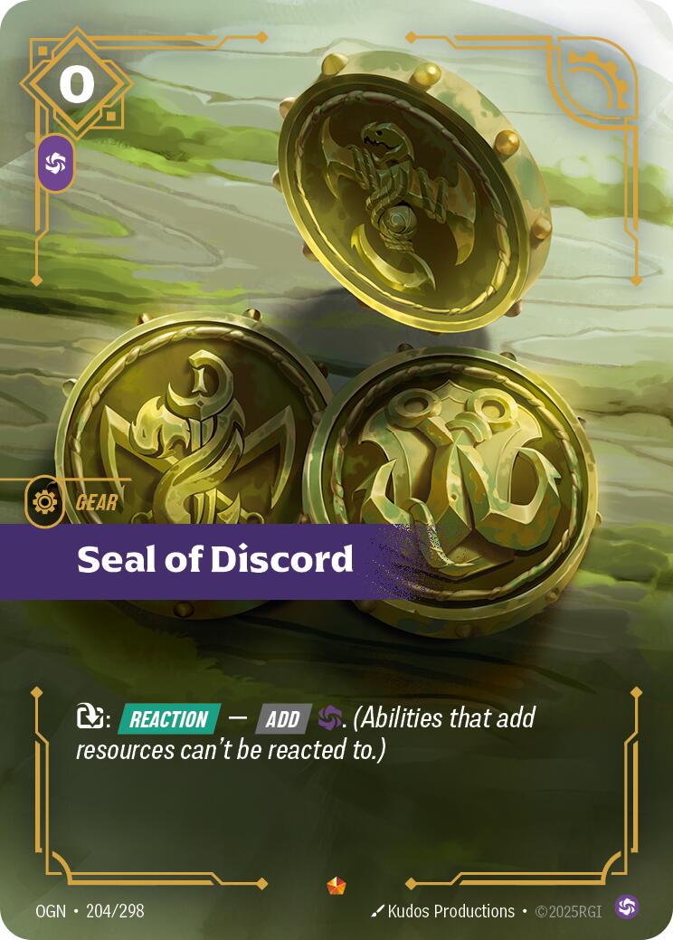 Seal of Discord #204 Prices | Riftbound Origins
