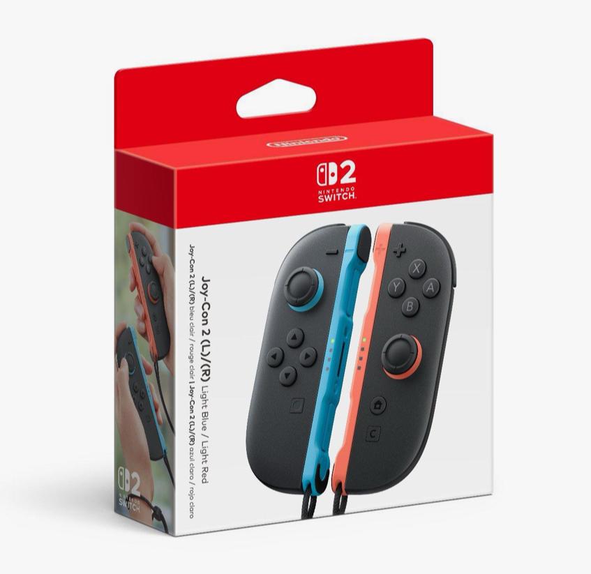 Joy Con 2 Light Blue & Light Red Nintendo Switch 2