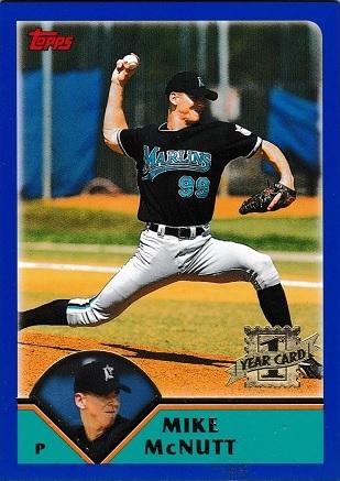 mike McNutt #314 Baseball Cards 2003 Topps