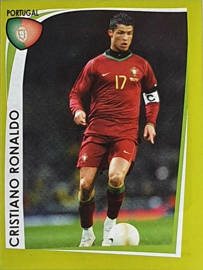 Cristiano Ronaldo #A6 Soccer Cards 2008 Panini Road to UEFA Euro Sticker