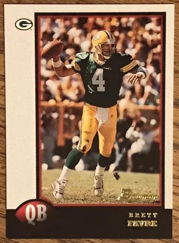 Brett Favre #125 Football Cards 1998 Bowman