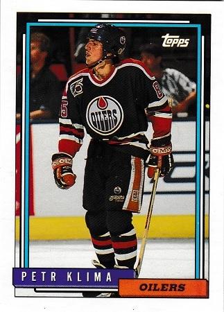 Peter Klima #26 Hockey Cards 1992 Topps