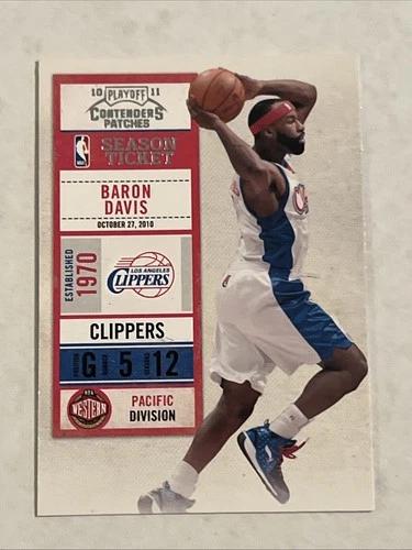 Baron Davis #6 2010 Panini Playoff Contenders Patches Basketball