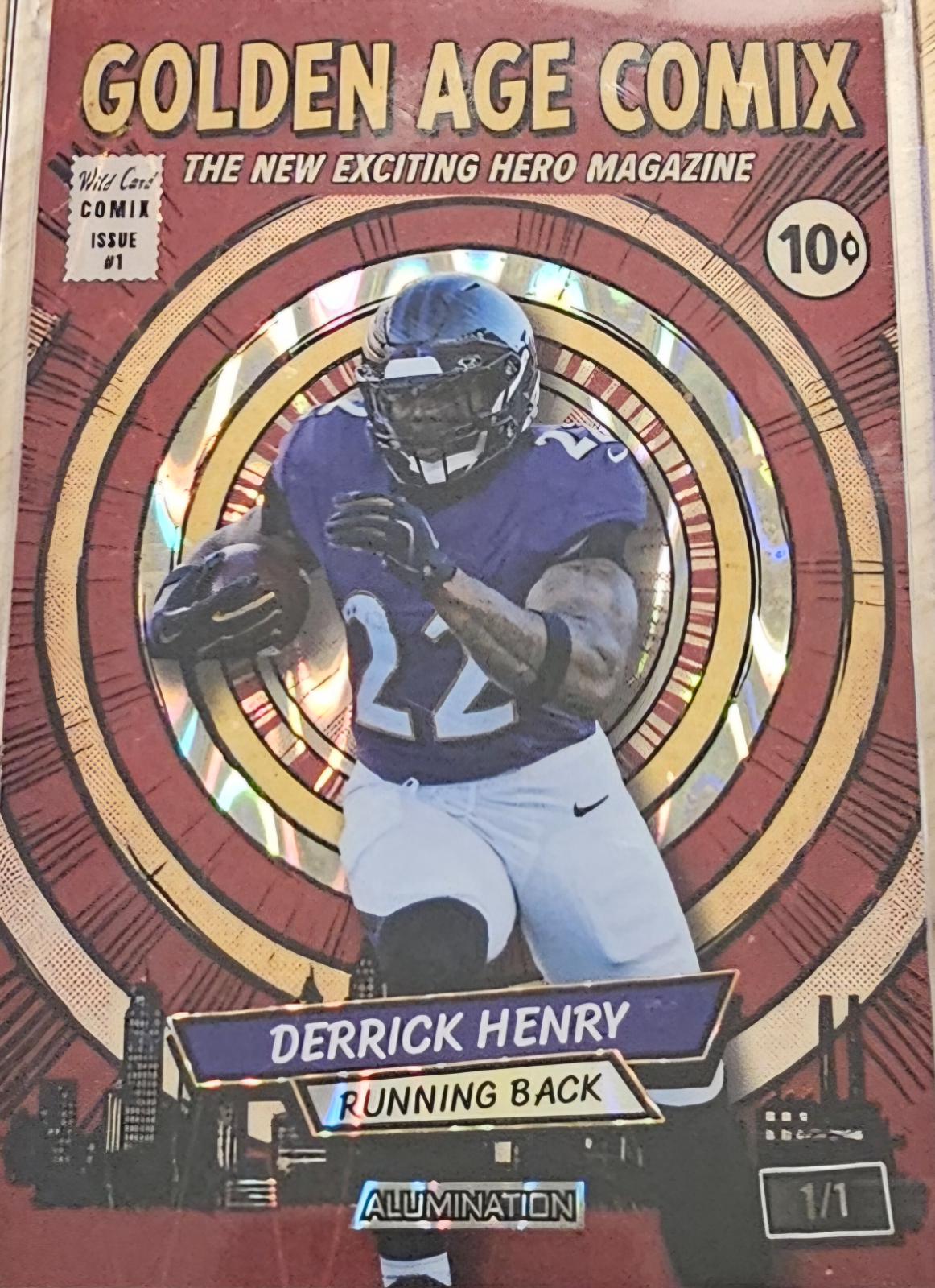 Derrick Henry #JGACRD4-DH 2026 Wild Card Alumination Just The Hits Football