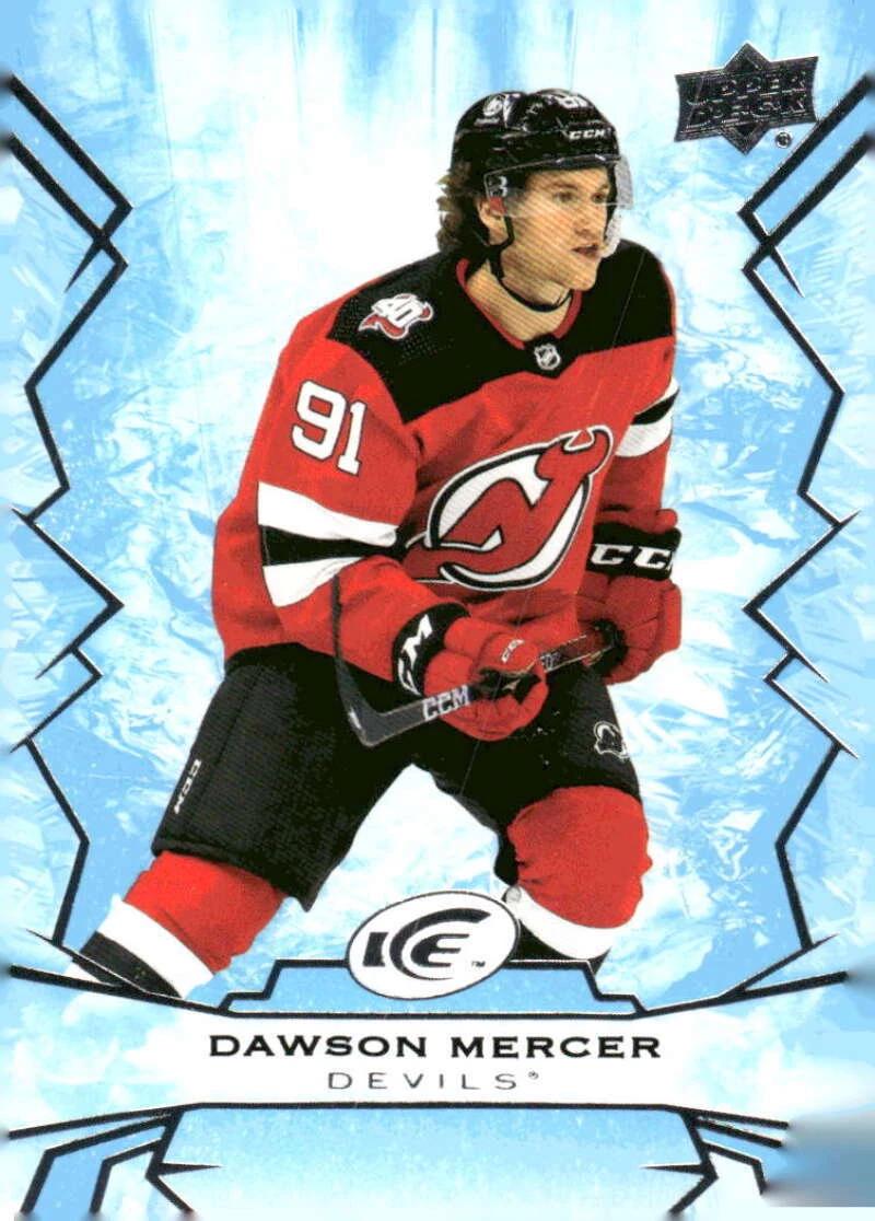 Dawson Mercer #46 Hockey Cards 2022 Upper Deck Ice Hockey Jersey