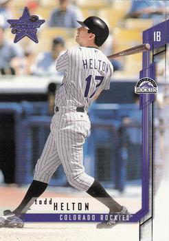 Todd Helton #17 Baseball Cards 2001 Leaf Rookies & Stars