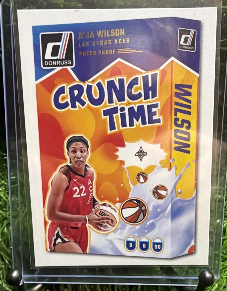2025 Panini Donruss WNBA Crunch Time A'ja Wilson [Press Proof] #12 card