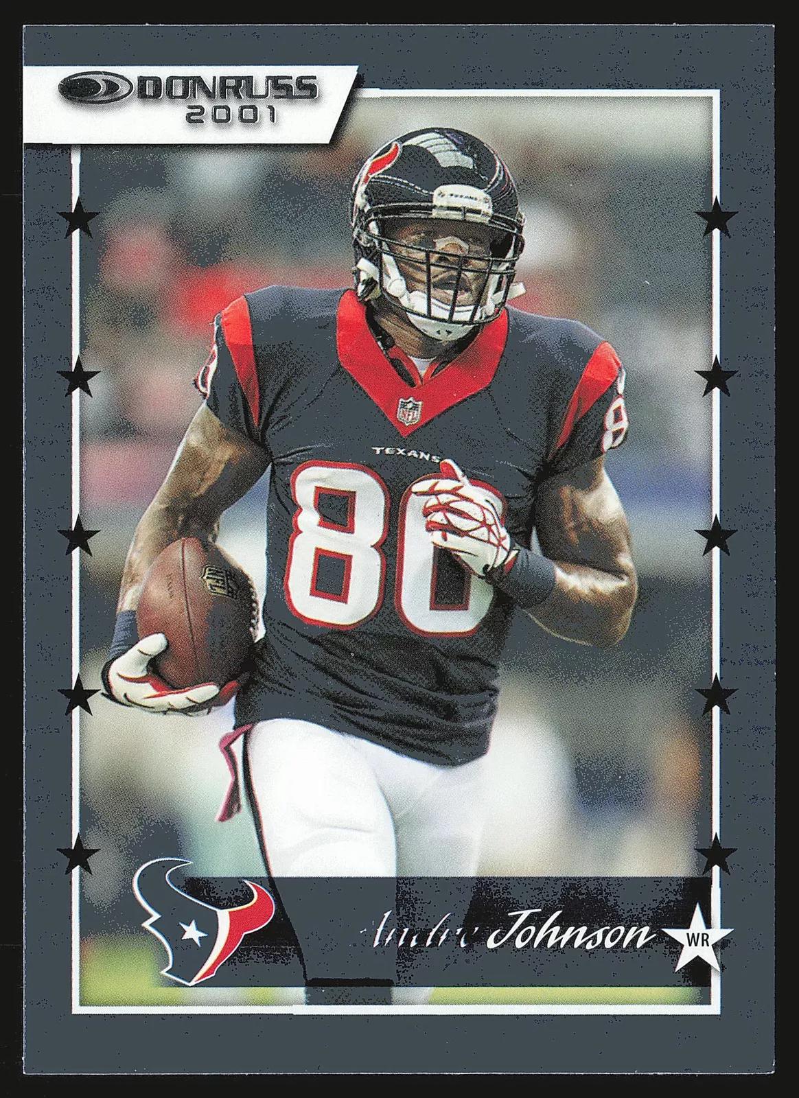 Andre Johnson #01-25 Football Cards 2021 Panini Donruss Retro 2001