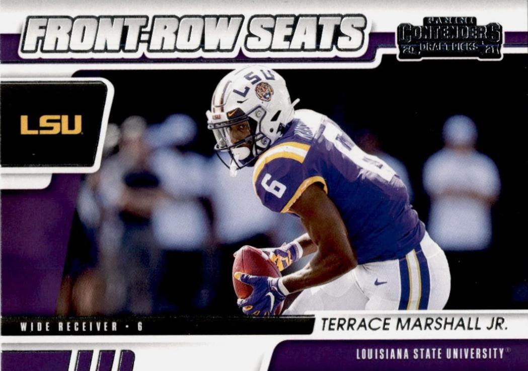 Terrace Marshall Jr #13 2021 Panini Contenders Draft Picks Front Row Seats Football