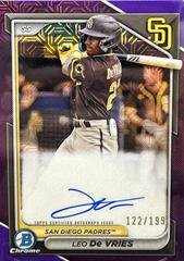 Leo De Vries [Purple Mojo Refractor] #BMA-LD Prices | 2024 Bowman