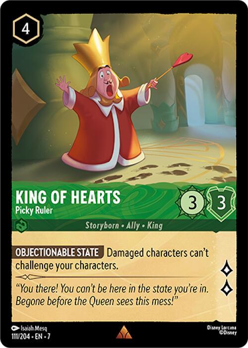 King of Hearts - Picky Ruler #111 Lorcana Archazia's Island