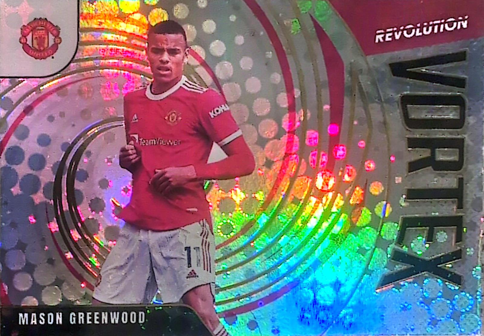 Mason Greenwood #13 Soccer Cards 2021 Panini Revolution Premier League Vortex