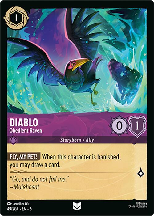 Diablo - Obedient Raven #49 Lorcana Azurite Sea