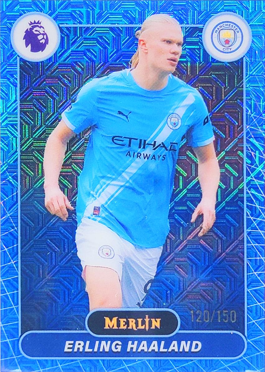 Erling Haaland [Blue Mojo] #123 Prices | 2026 Topps Merlin Premier ...