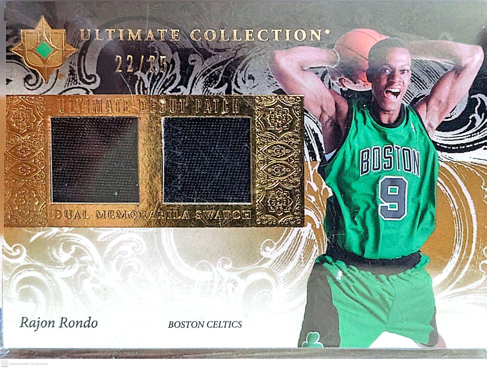 Rajon Rondo #UD-RR 2006 Upper Deck Ultimate Collection Debut Patch Basketball