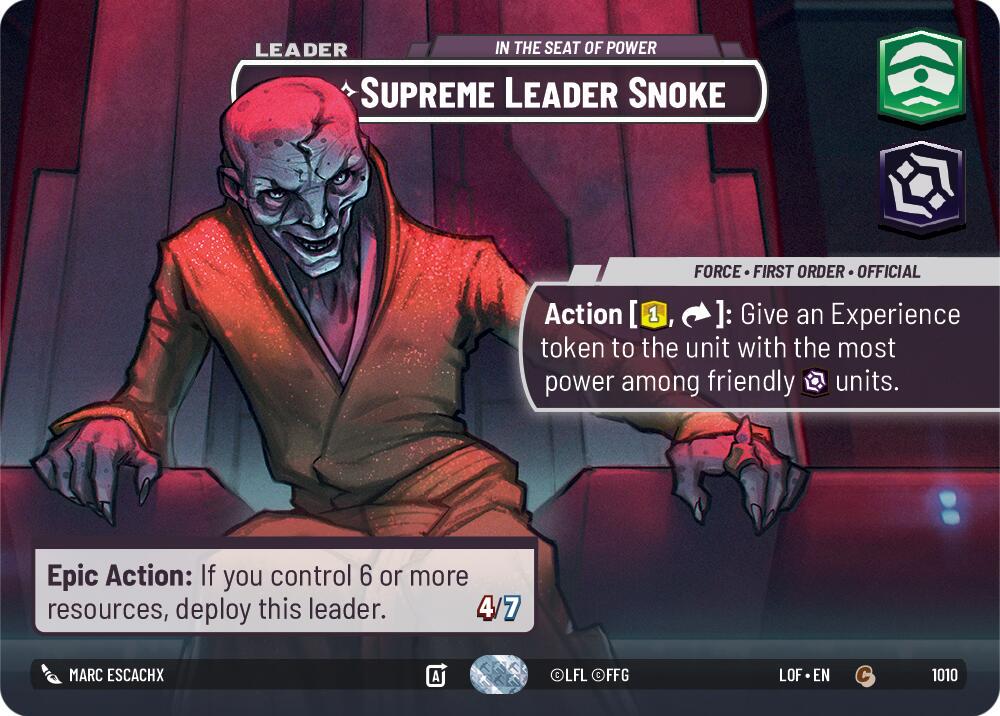 2025 Supreme Leader Snoke - In the Seat of Power [Showcase] #1010