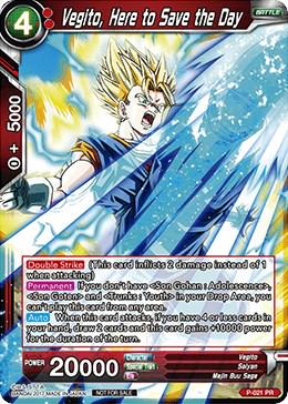 Vegito, Here to Save the Day P-021 Dragon Ball Fusion World Promos
