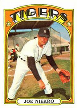 Joe Niekro #216 1972 Topps Baseball