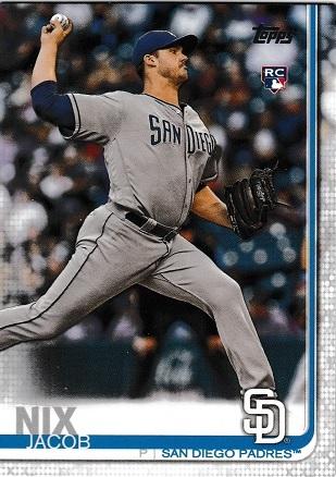 Jacob Nix #33 Baseball Cards 2019 Topps