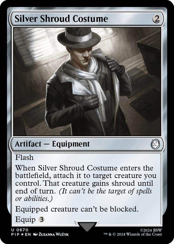 Silver Shroud Costume #670 Magic Fallout