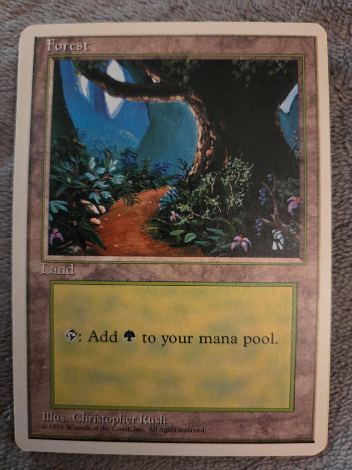 Forest #377 Magic 4th Edition