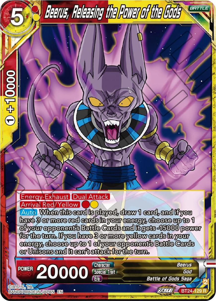Beerus, Releasing the Power of the Gods BT24-129 Dragon Ball Super Beyond Generations