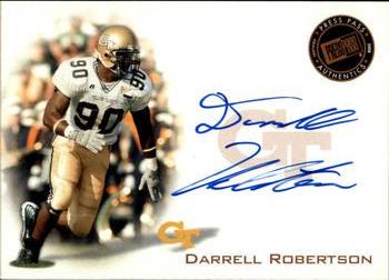Darrell Robertson #PPS-DR2 2008 Press Pass Autograph Football