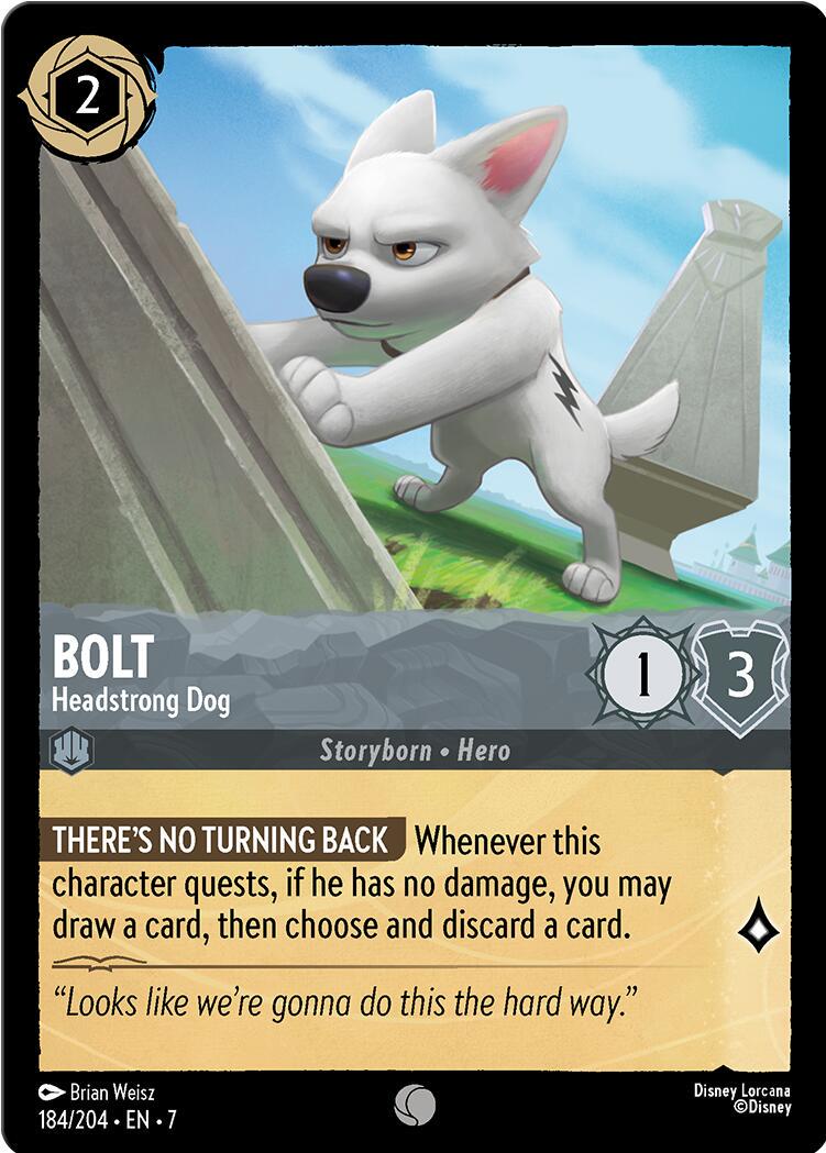 Bolt - Headstrong Dog #184 Lorcana Archazia's Island