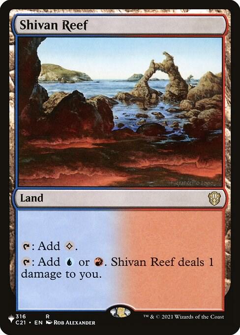Shivan Reef #316 Magic The List Reprints