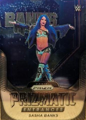 Sasha Banks #20 Wrestling Cards 2022 Panini Prizm WWE Prizmatic Entrances
