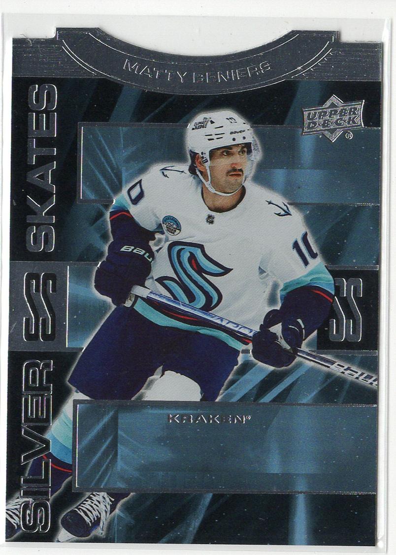Matty Beniers #SS-22 Hockey Cards 2023 Upper Deck Silver Skate
