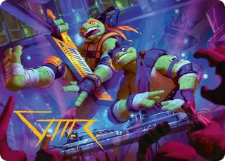 Mikey & Don, Party Planners Art Card