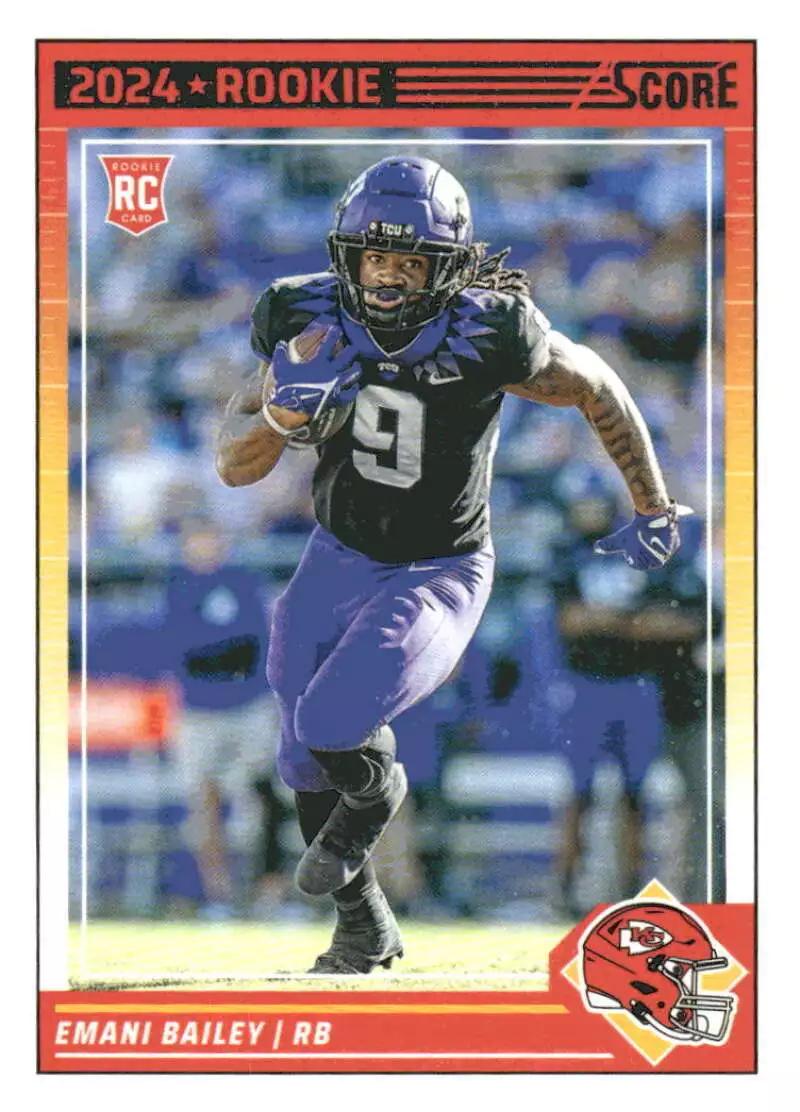 Emani Bailey #394 Football Cards 2024 Panini Score