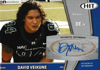 David Veikune #A94 2009 Sage Hit Autographs Football
