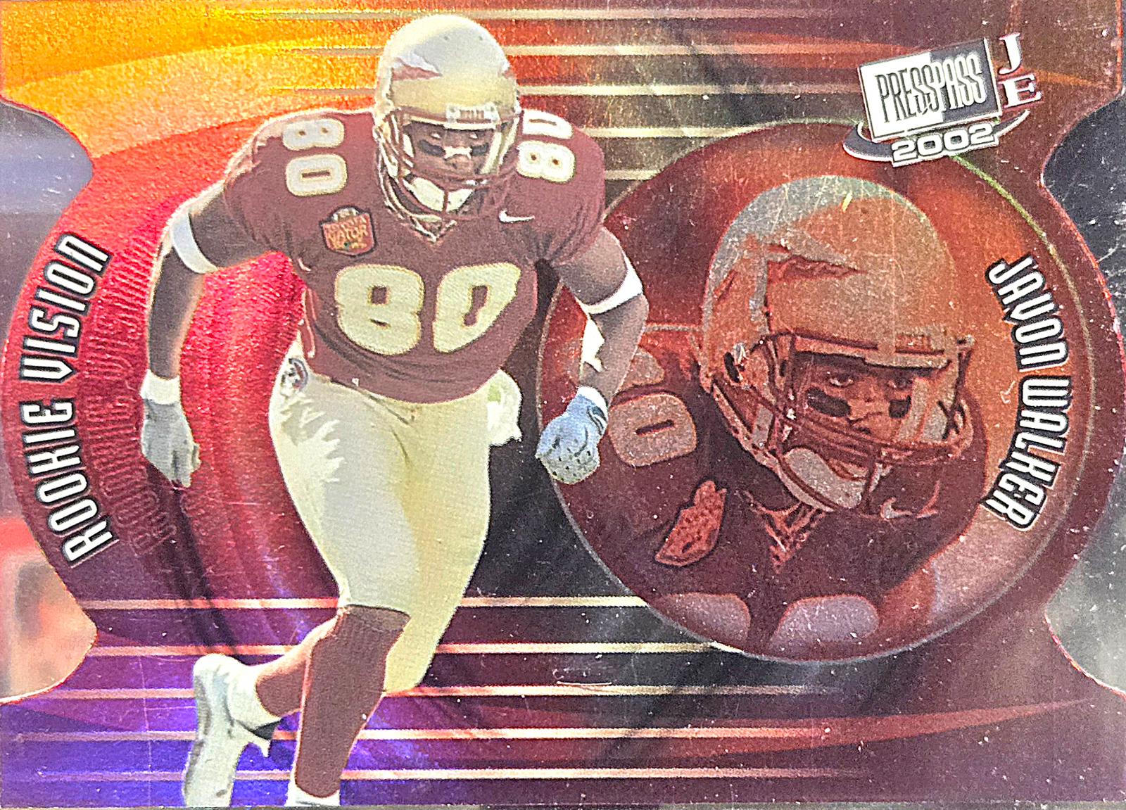 Javon Walker #RV12 2002 Press Pass Je Rookie Vision Football