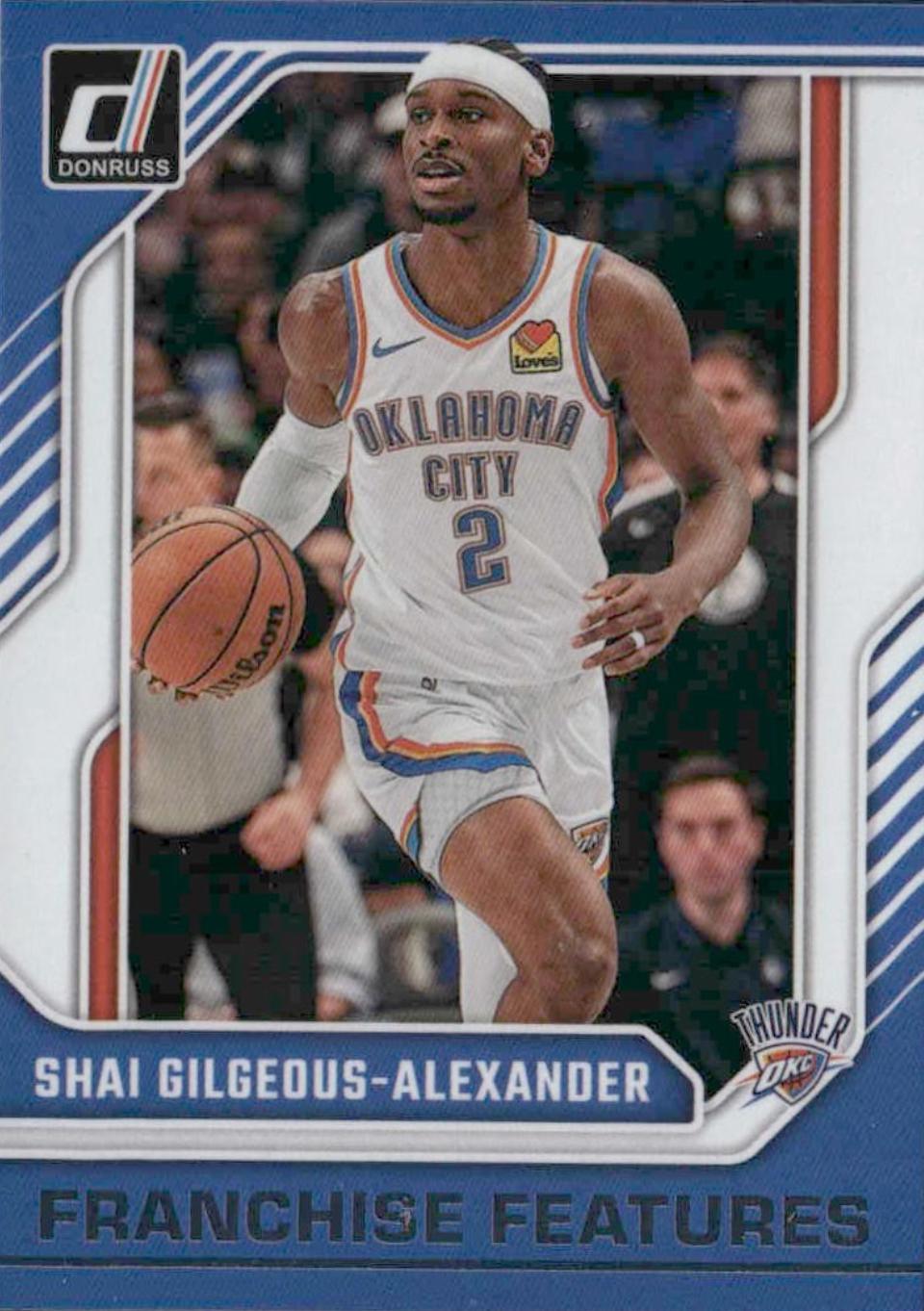 Shai Gilgeous-Alexander #27 Basketball Cards 2024 Panini Donruss Franchise Features