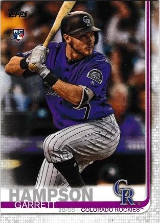 Garrett Hampson #85 Baseball Cards 2019 Topps