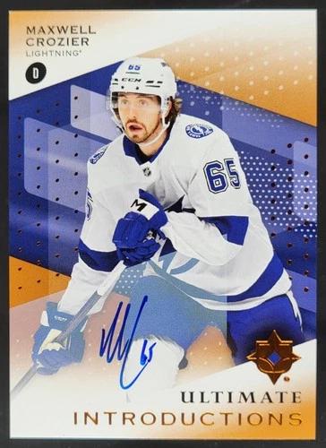 Maxwell Crozier #UI-MC 2024 Ultimate Collection Introductions Autograph Hockey