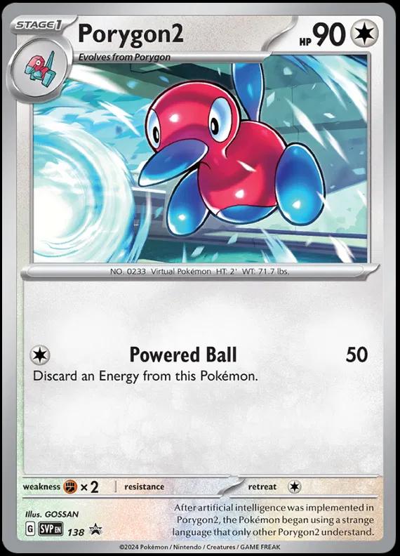Porygon2 #138 Pokemon Promo