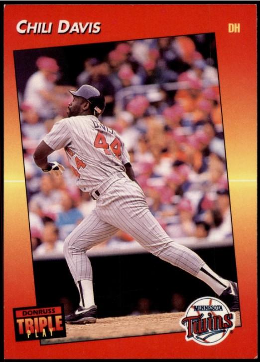Chili Davis #27 1992 Donruss Triple Play Baseball